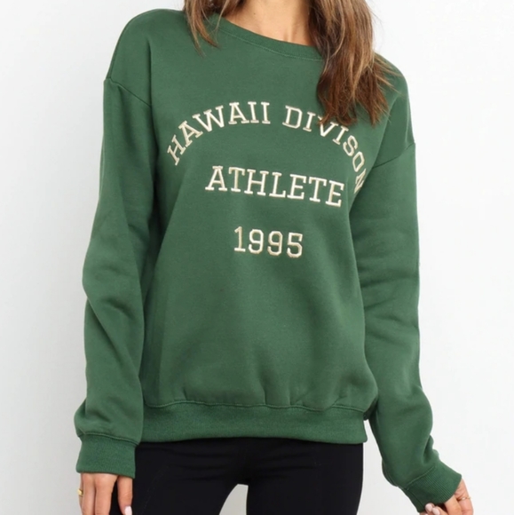 Princess Polly Hawaii USA Crewneck Sweatshirt - Picture 1 of 7